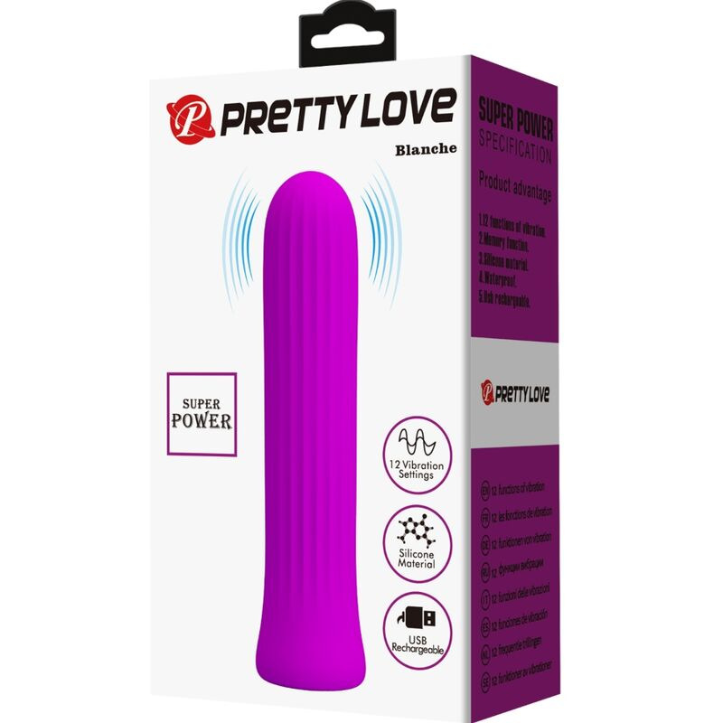 Pretty love - blanche pink stimulator vibrator 6