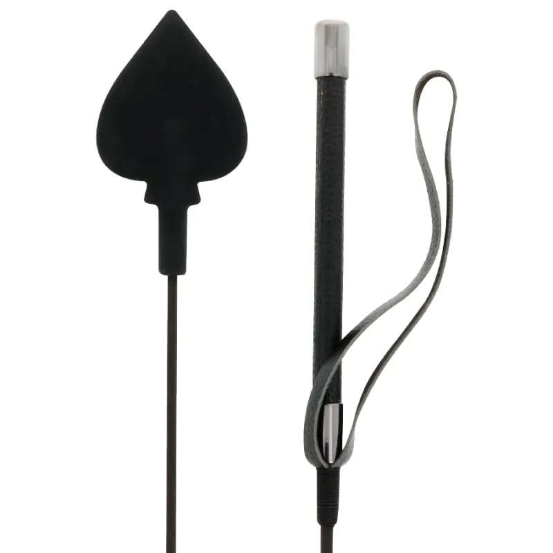 Darkness  Riding Crop Black Silicone 1