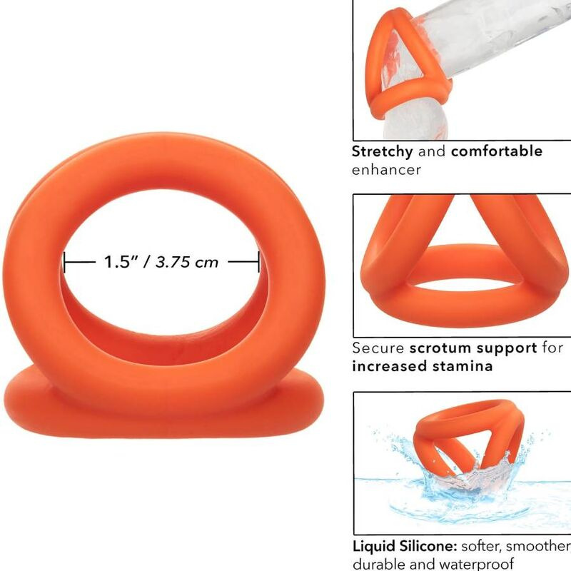 Calexotics - alpha tri-ring orange 10