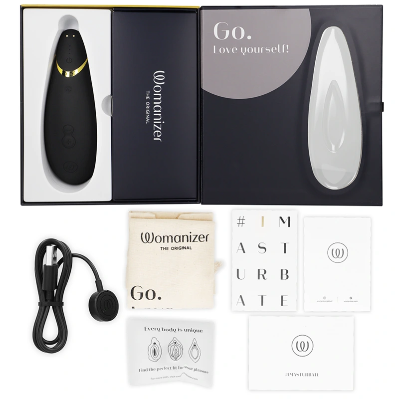 Womanizer - premium 2 clitoral stimulator black 5