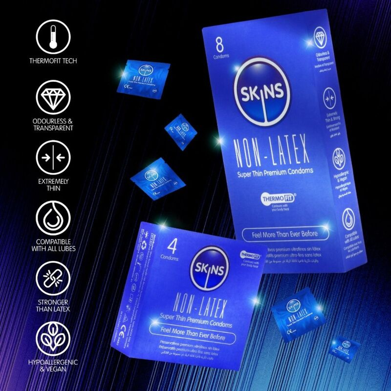 Skins - latex-free condoms pack of 8 3
