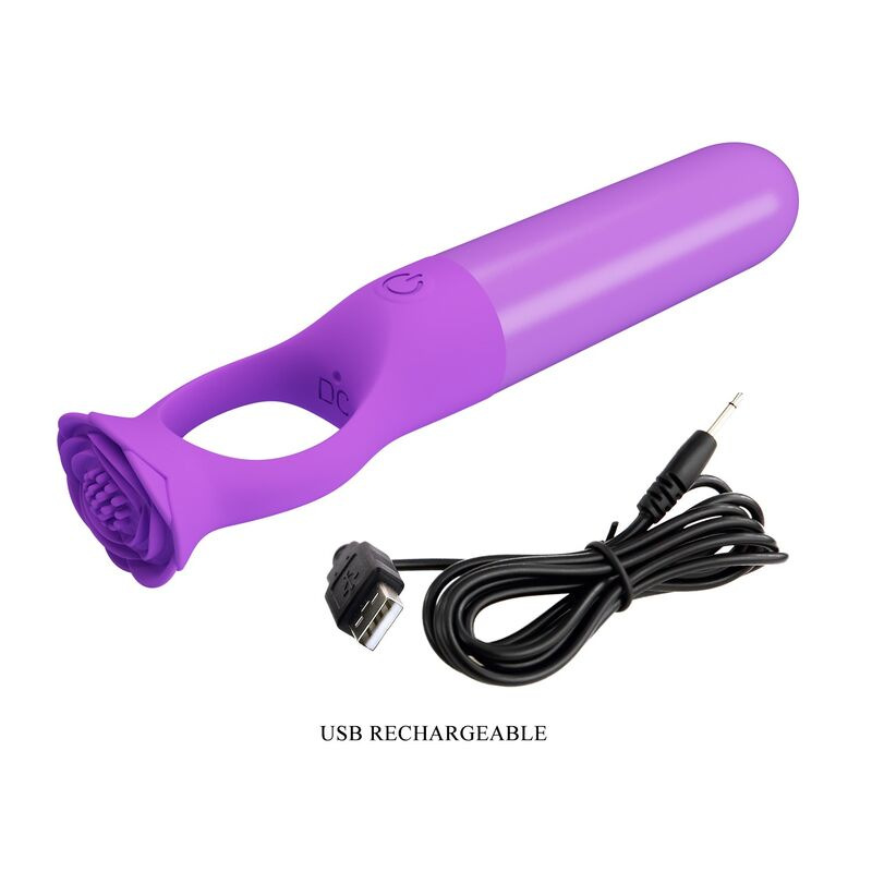Pretty love - giana rechargeable mini vibrator massager purple 7
