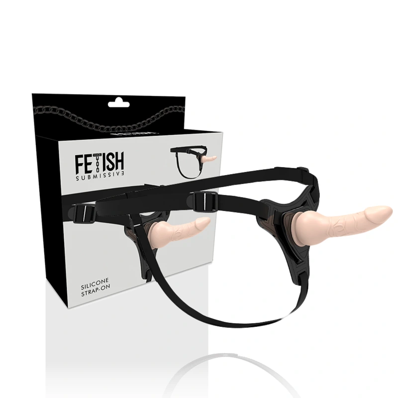 Fetish submissive harness - flesh realistic silicone 16 cm 1