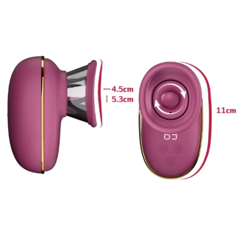 She.e.o - automatic clitoral stimulating pump with licking effect (purple) 4