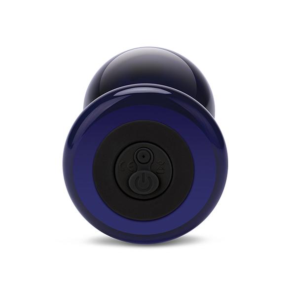 Glas - Rechargeable Remote Controlled Vibrating Butt Plug - Sklenený Análny Kolík 12