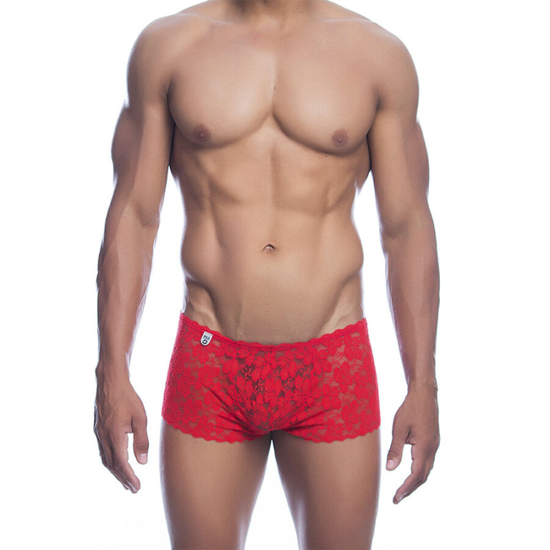 Mob - red lace boxer size s/m