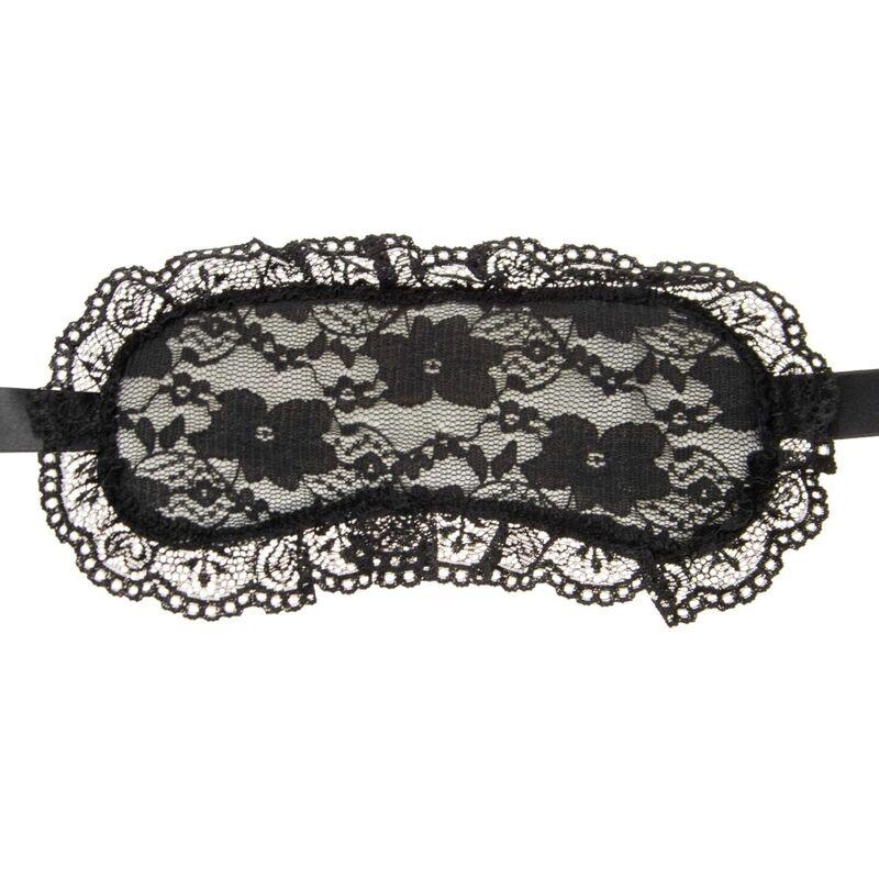 Leg Avenue Floral Lace And Satin Eyemask One Size
