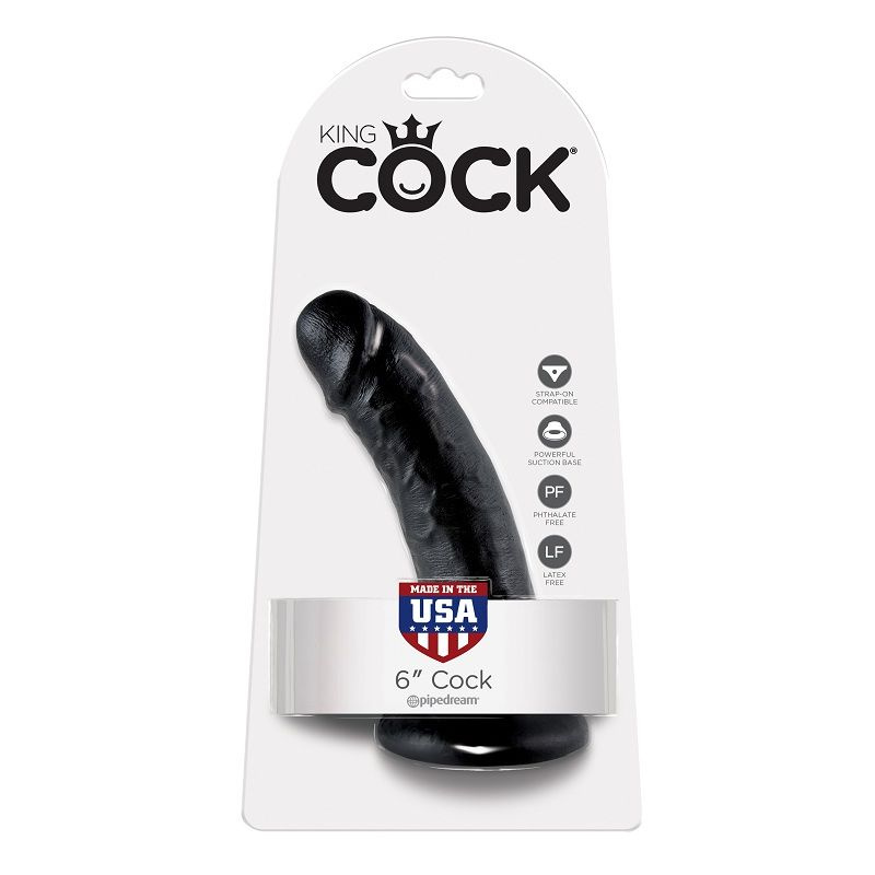 King Cock 6&Quot; Cock Black 15.2 cm