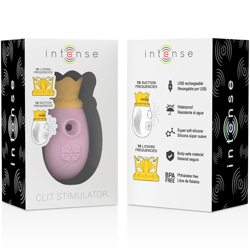 Intense - clitoris stimulator 10 suction and licking modes - pink 7