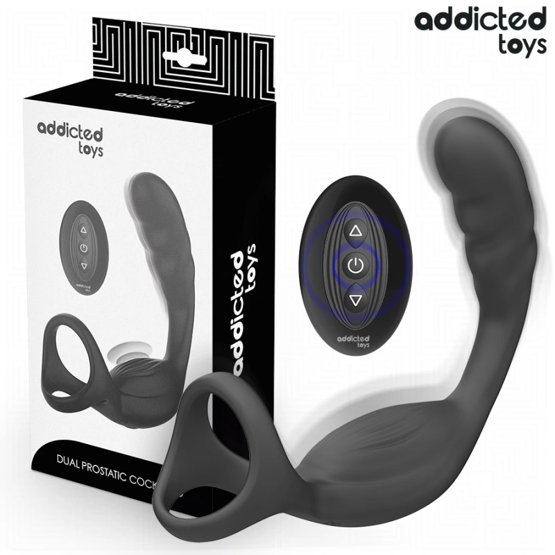 Addicted toys - dual prostatic cock ring remote control