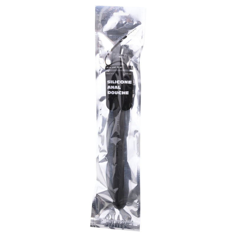 All black - shower anal hinchable silicone 27 cm 1