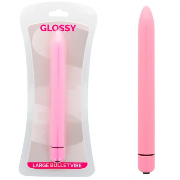 Glossy - slim vibrator pink