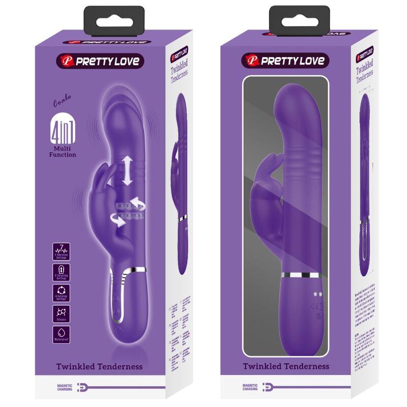 Pretty Love - Coale Rabbit Vibrator 4 In 1 Purple