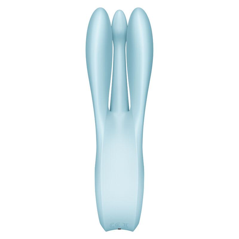 Satisfyer Threesome 1 Vibrator - Blue 1