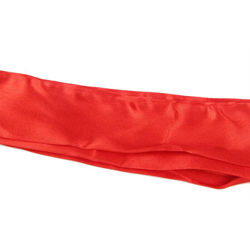 Subblime - Transparent Fabric Robe With Lace Detail Red S/M 6