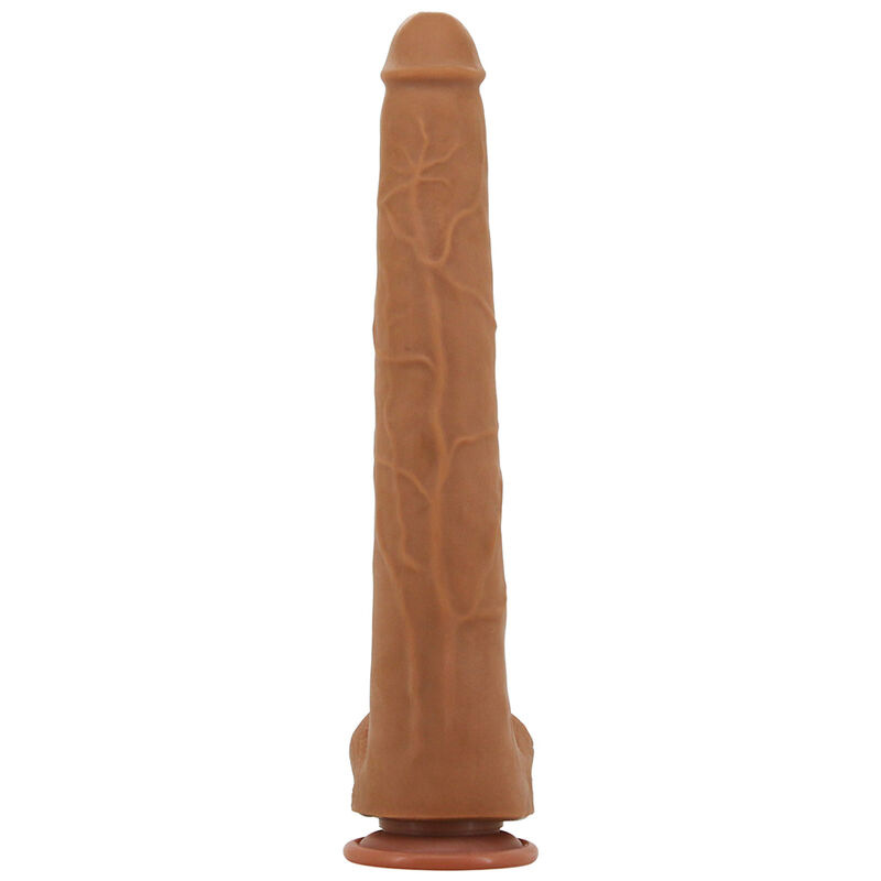 Pretty love - viggo realistic soft-touch skin-sliding dildo 36,5 cm brown 1