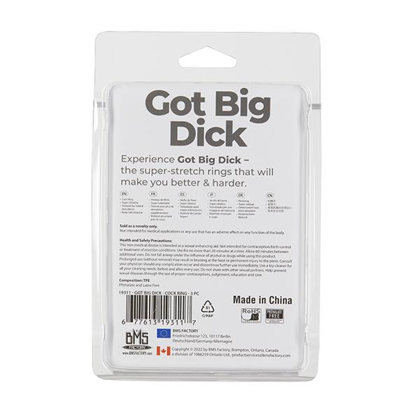 Powerbullet - Got Big Dick 3 Pack Rings