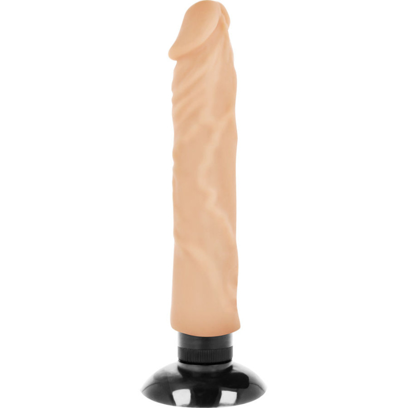 Basecock - realistic vibrator 2-1 flesh 20 cm -o- 4 cm 2