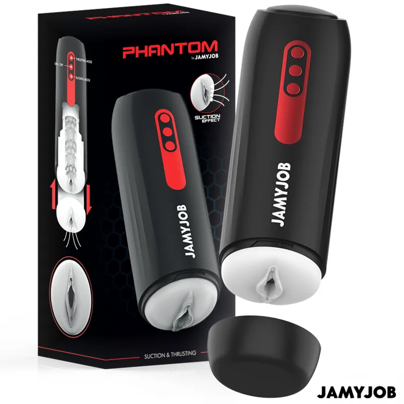 Jamyjob - phantom automatic vagina masturbator 5 suction and thrust modes