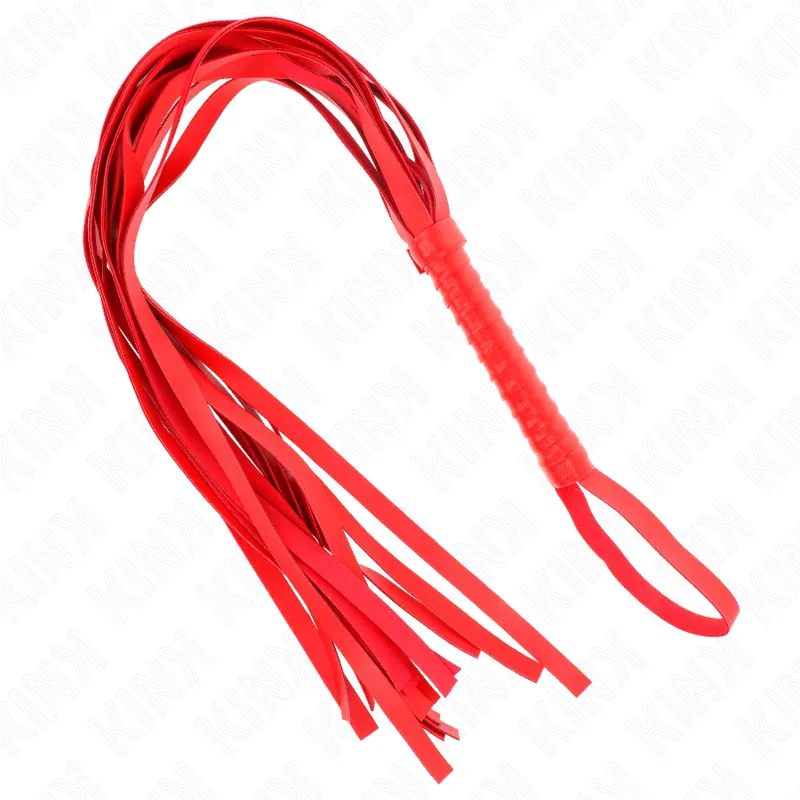 Kink - Red Short Handle Long Tail Whip 70 Cm