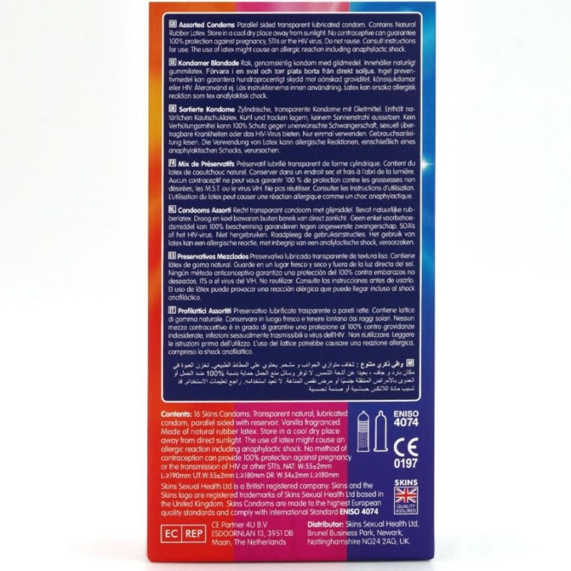 Skins - assorted premium condoms pack 16 3