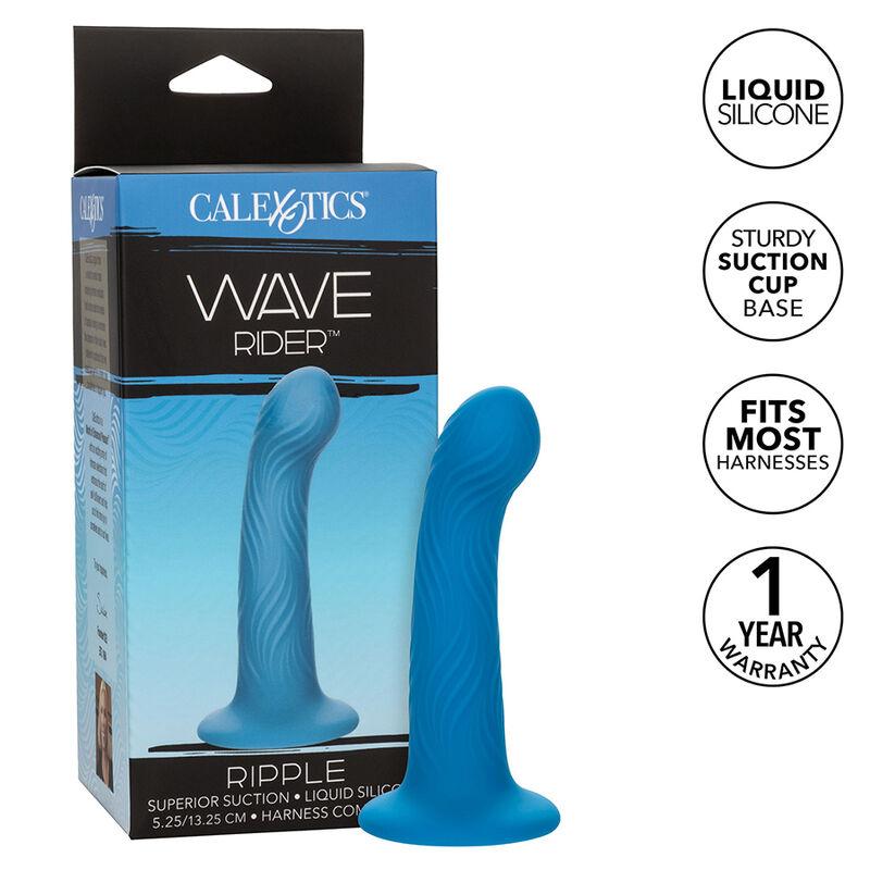 Calexotics - wave rider ripple anal plug blue