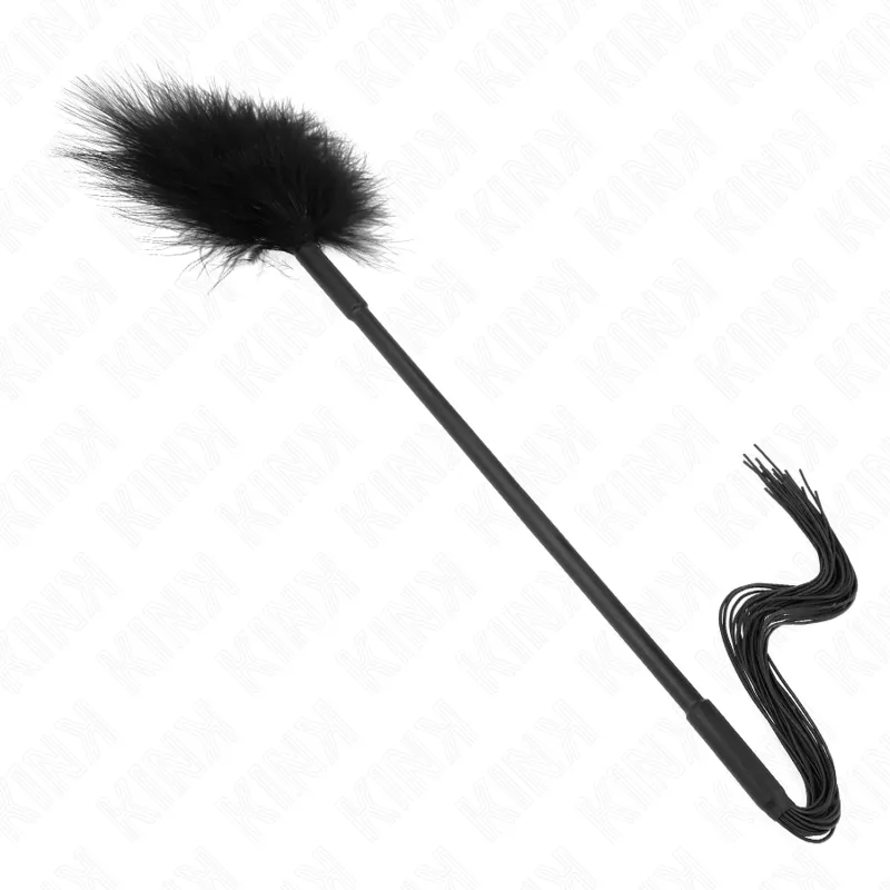 Kink - Silicone Whip With Feathers For Tickle 47 Cm