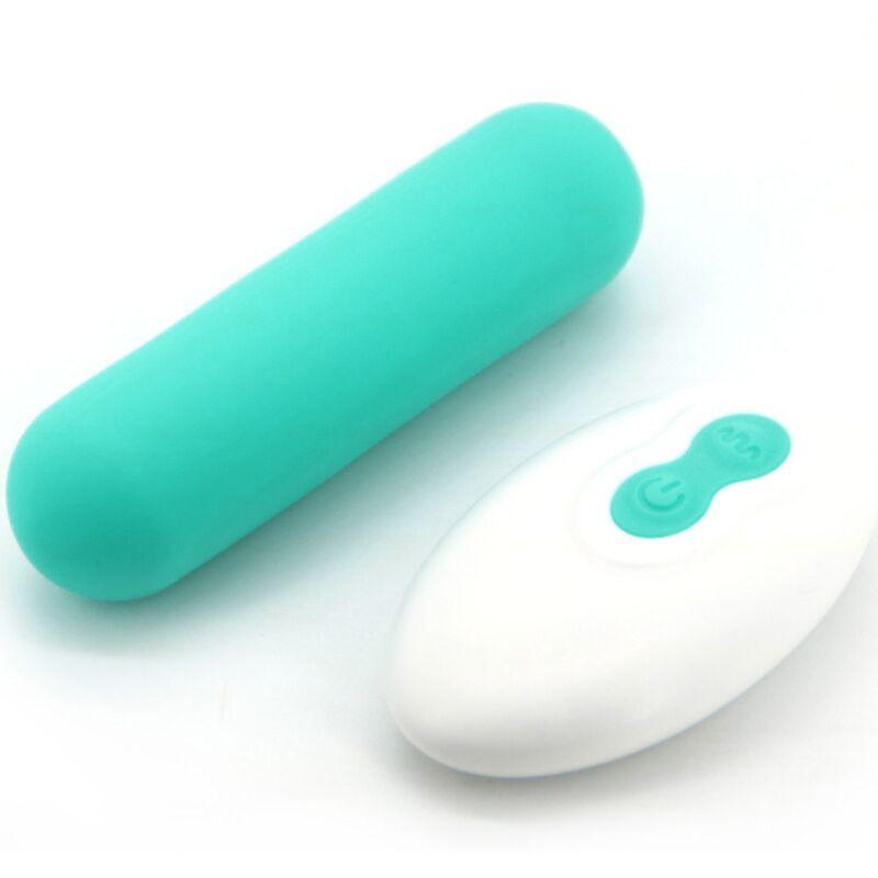 Armony - splash joie vibrator bullet silicone remote control 10 vibrations 75 x 19 cm green 1