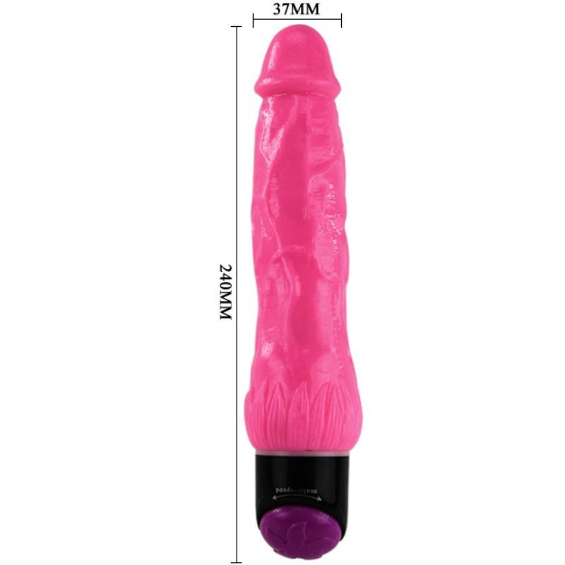 Baile - colorful sex lilac realistic vibrator 24 cm 3