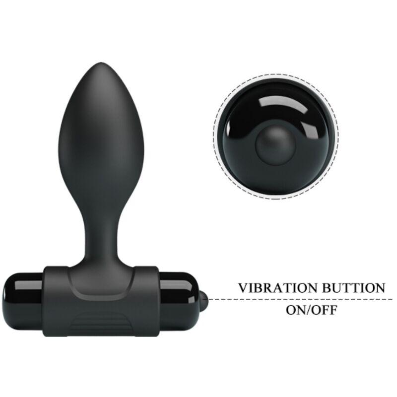 Pretty love - vibra butt 10 vibrations anal plug black 4