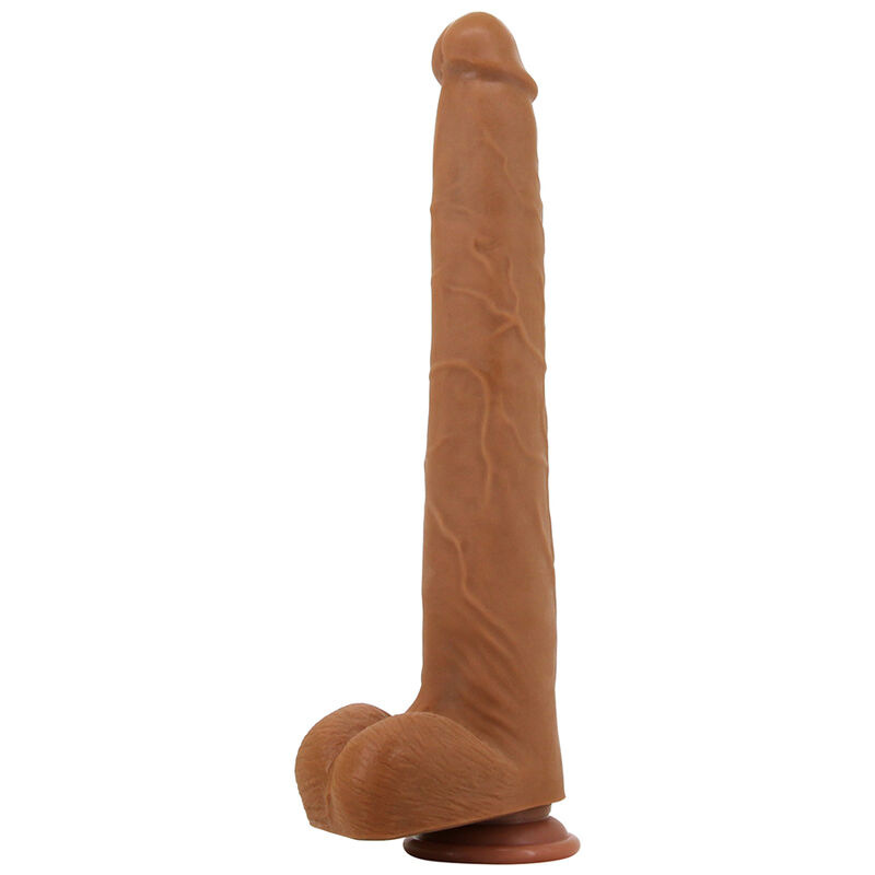 Pretty love - viggo realistic soft-touch skin-sliding dildo 36,5 cm brown 3