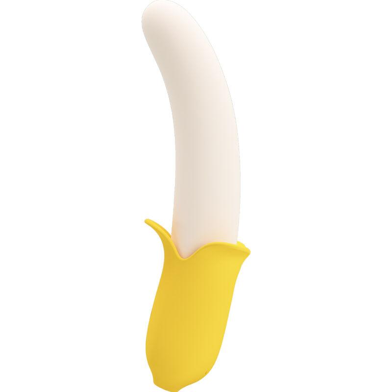 Pretty Love - Banana Geek Super Power 7 Vibration Settings Up&Down Silicone Black 1