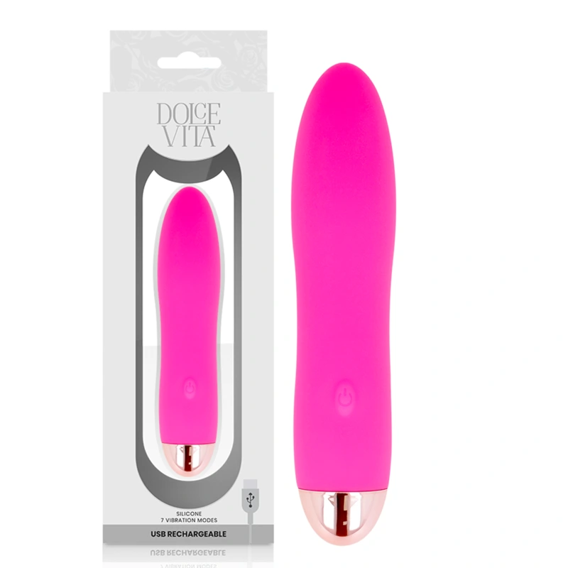 Dolce vita - rechargeable vibrator four pink 7 speeds