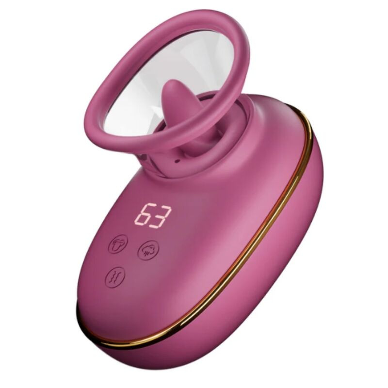 She.e.o - automatic clitoral stimulating pump with licking effect (purple)