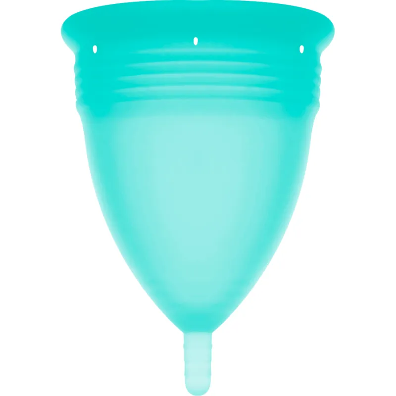 Stercup Menstrual Cup Size L Aquamarine Color Fda Silicone 2