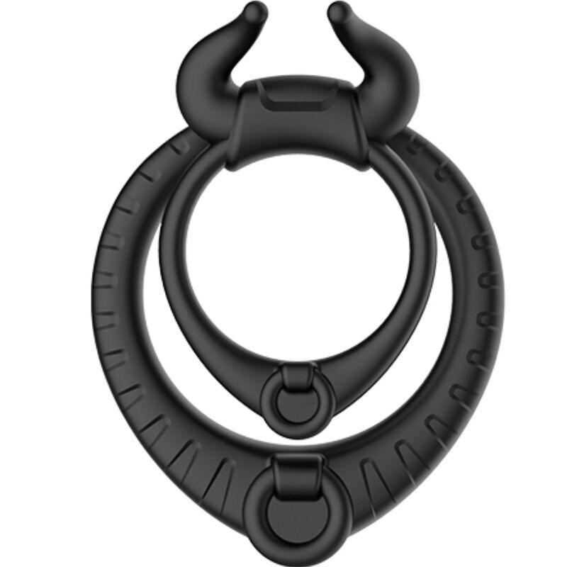 Armony - bull's pasion ring black 1