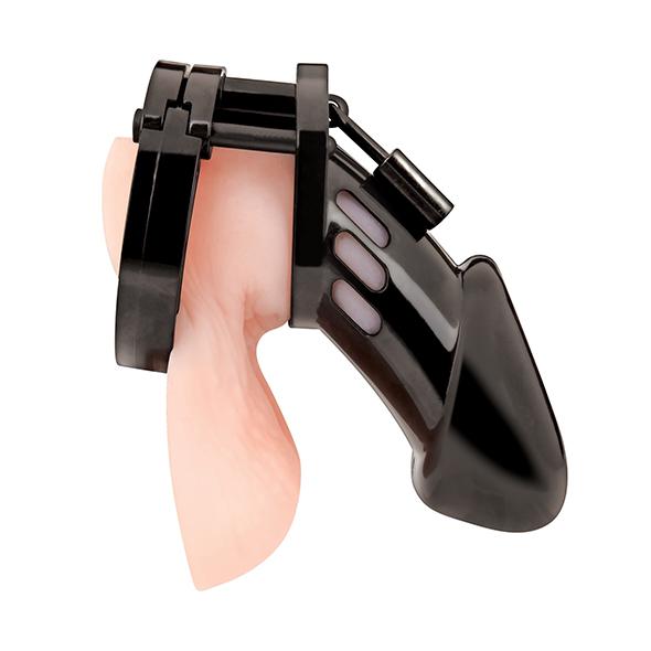 Blueline - Acrylic See-Thru Chastity Cage Black 7