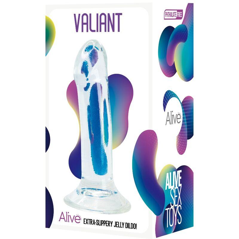 Alive - Valiant Realistic Penis Transparent 16 Cm