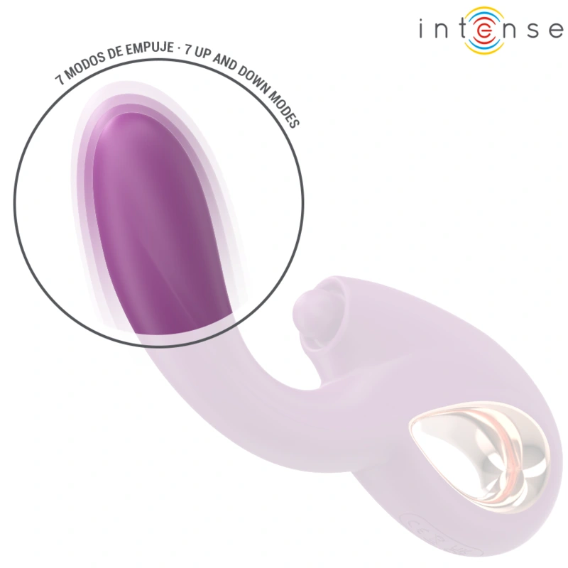 Intense - lali multifunction g-spot vibrator tapping & thrust & vibration purple 3