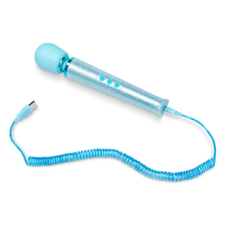 Le Wand - Petite All That Glimmers Rechargeable Vibrating Massager Blue