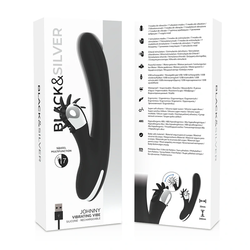 Black&silver - bunny johnny vibrating vibe 7