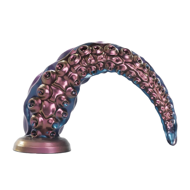 Power monsters - abyssal tentacle tricolor fantasy silicone dildo 46 cm Ø 7 cm 4