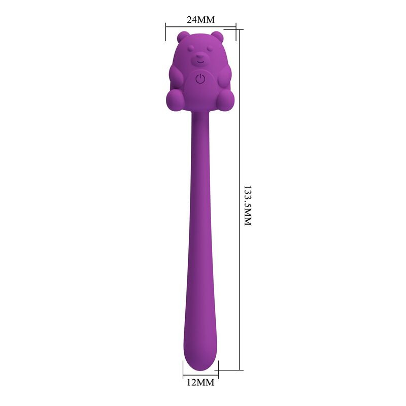 Pretty love - cute bear flirting stick rechargeable vibrator 7