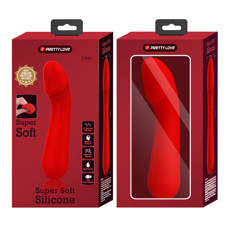 Pretty love - cetus rechargeable vibrator red 8