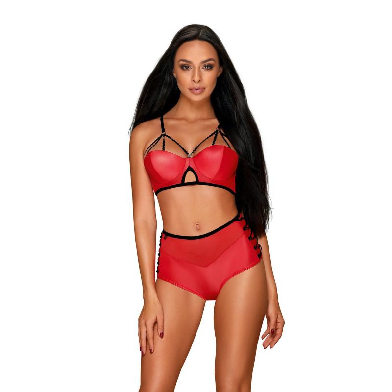 Obsessive - Leatheria Two-Piece Set Red S/M 2