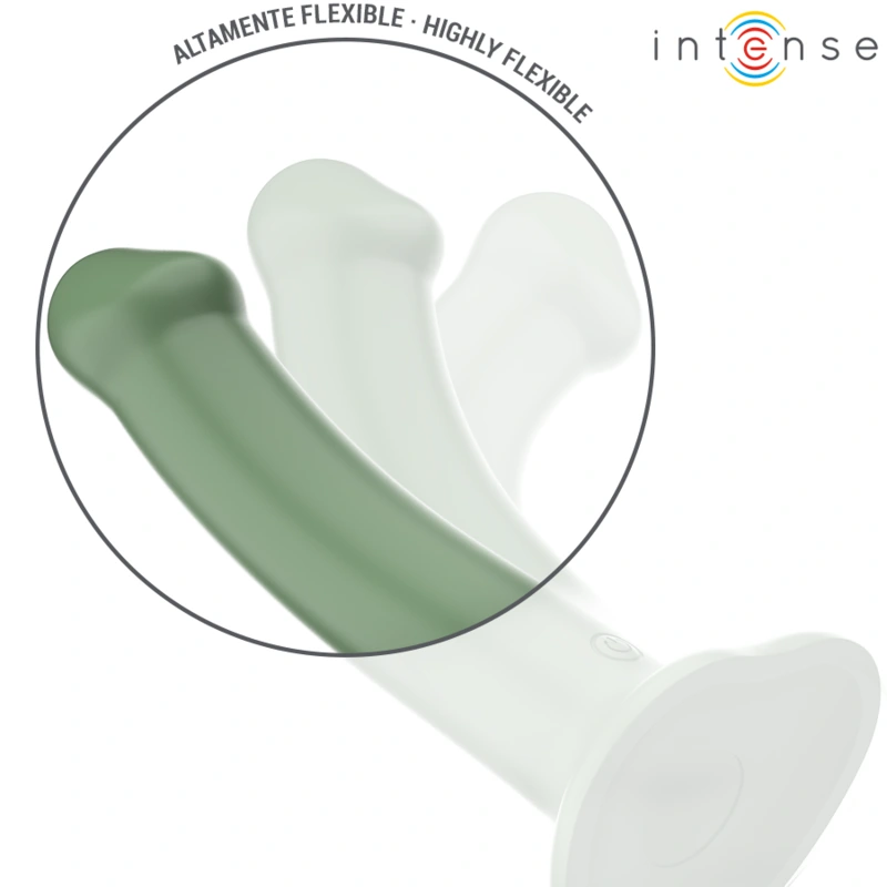 Intense - becca vibrator with suction cup 10 vibrations green remote control 5