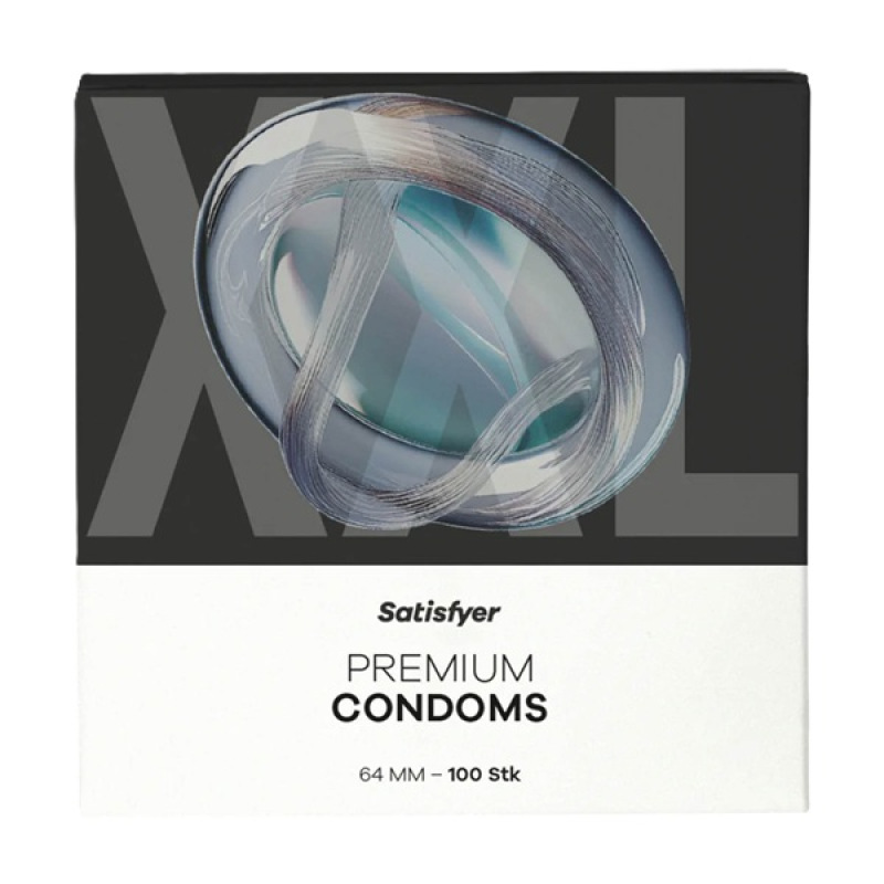 Satisfyer Premium Condoms 64mm Pack 100ks - Kondómy
