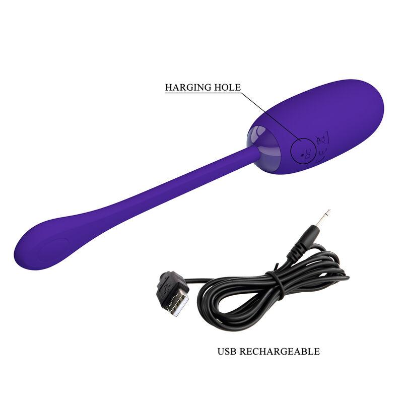 Pretty Love - Julius Waterproof-Rechargeable Vibrating Egg Purple 7