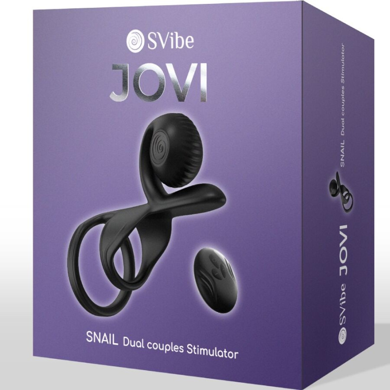 Snail vibe - jovi couples ring remote control black 7