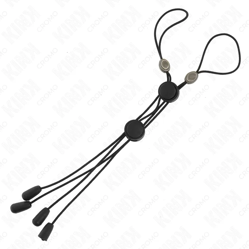 Kink - pink detail nipple clamps with black elastic